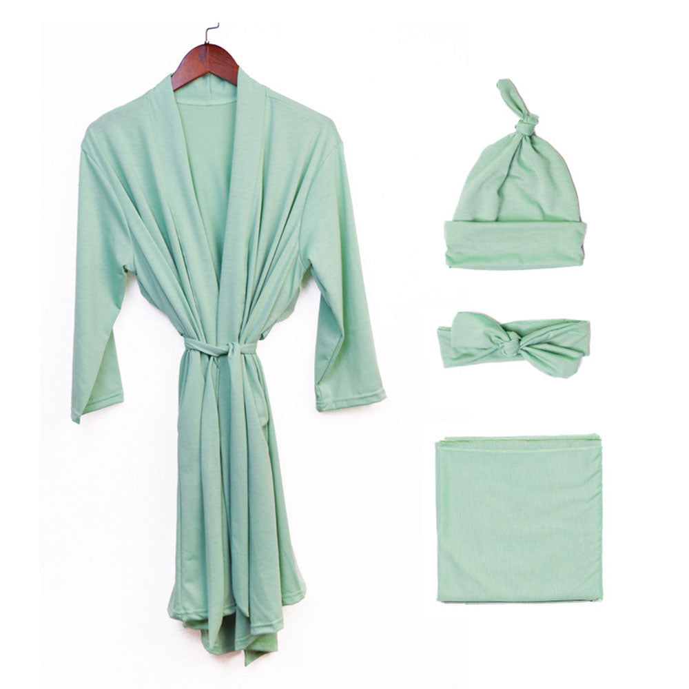 Mom Baby Matching Set:Cozy Swaddle Robe
