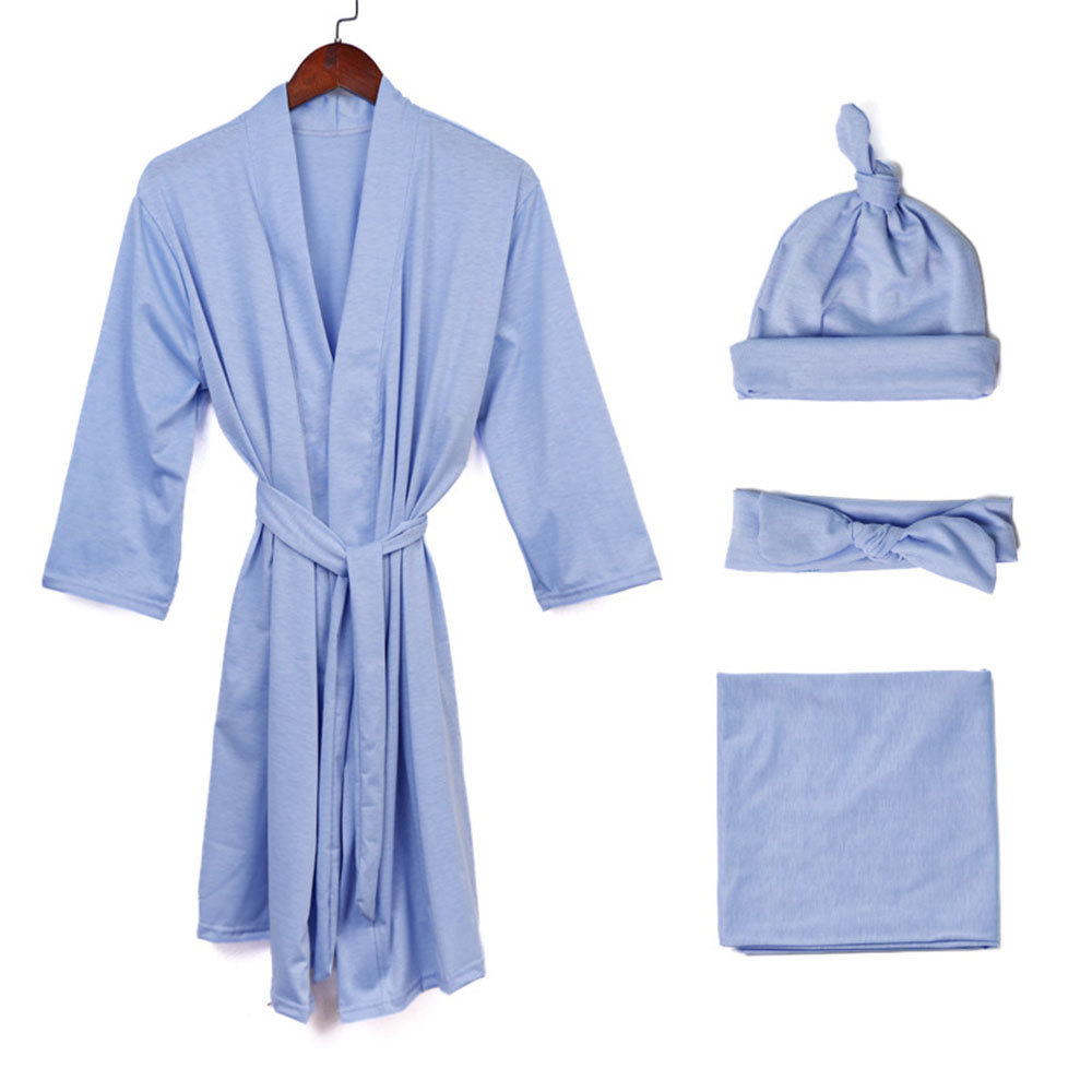 Mom Baby Matching Set:Cozy Swaddle Robe