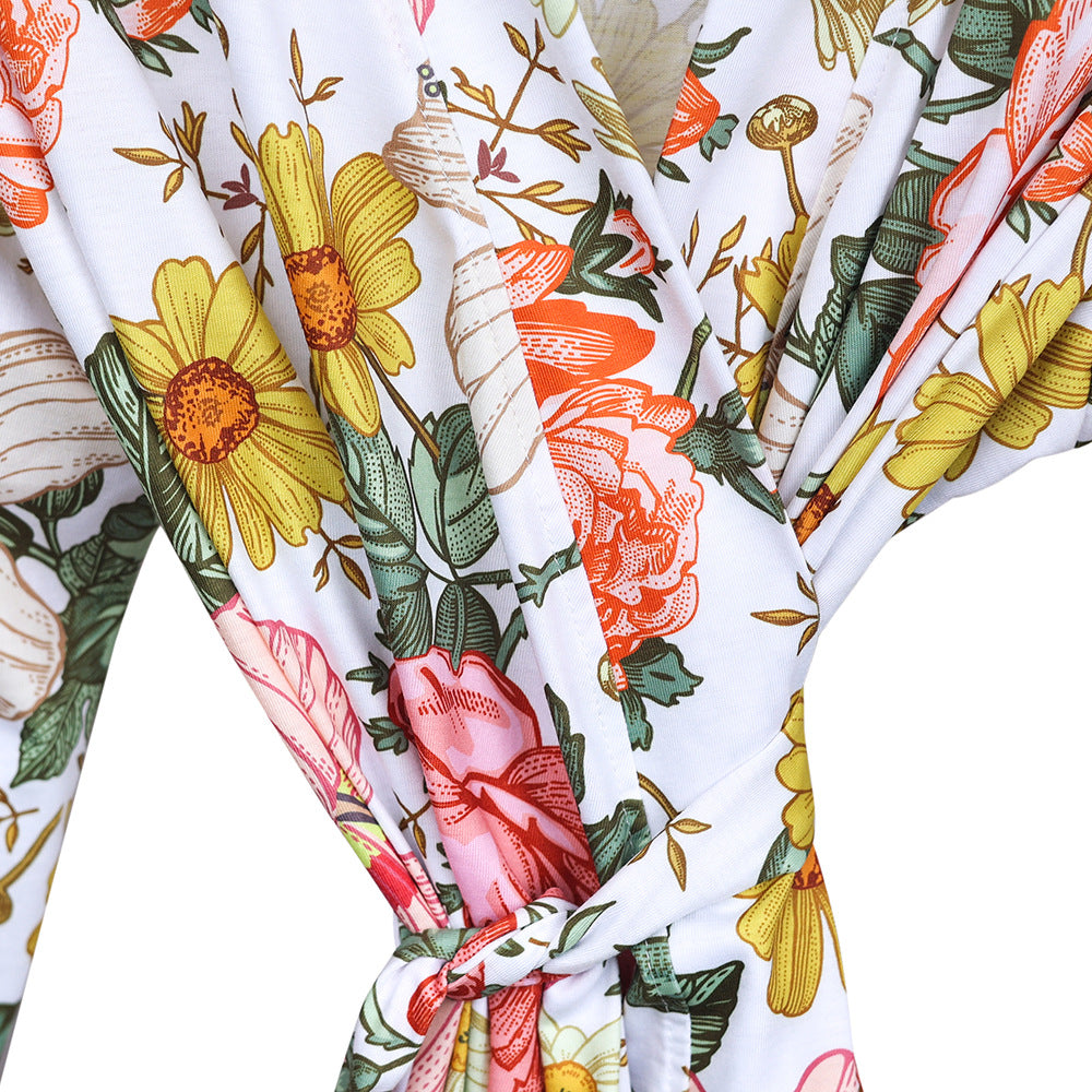 Mom Baby Matching Set: Cozy Swaddle Robe