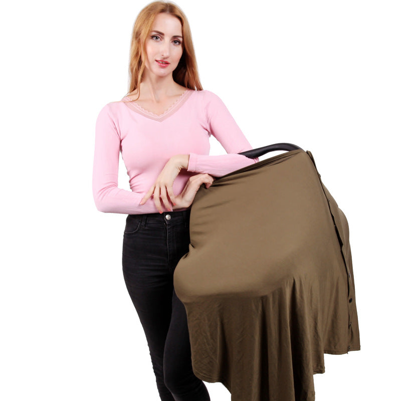 Nursing Scarf baby swaddle car towel nursing towel Multifunctional