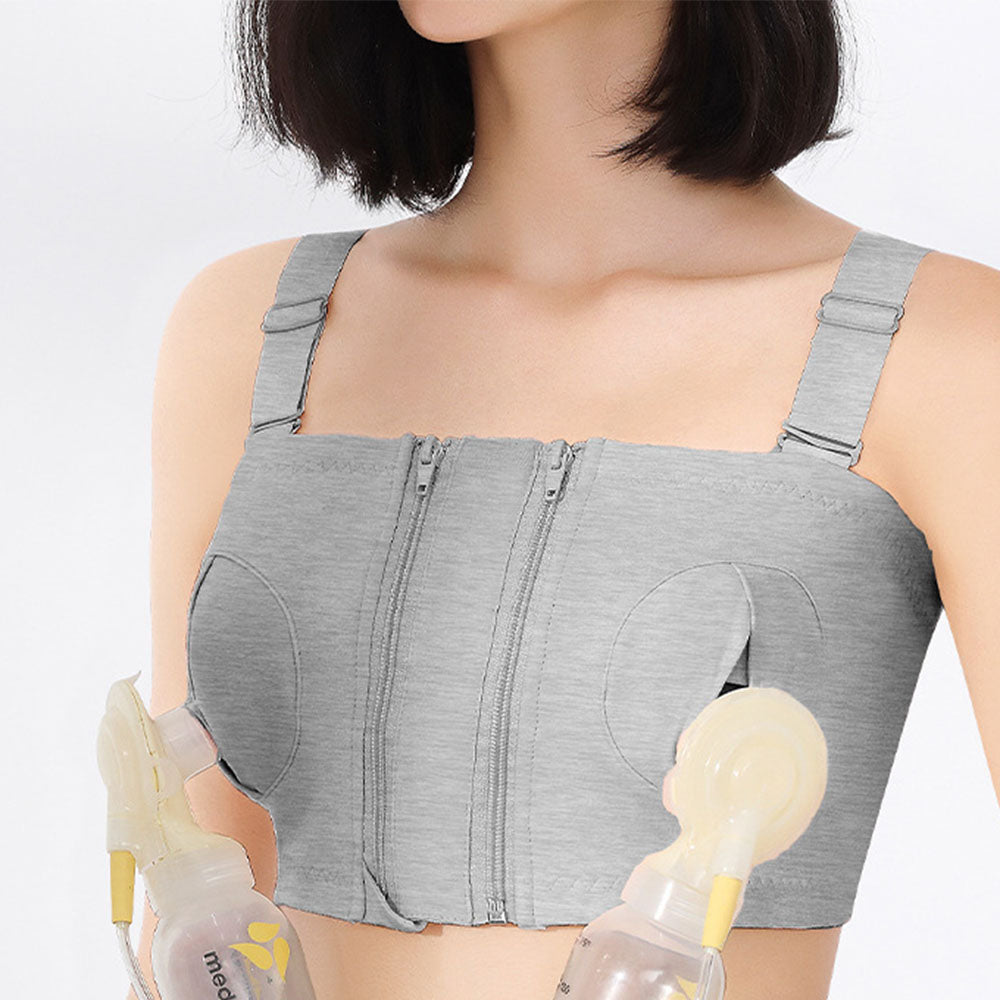 Hands-Free Pumping & Nursing Bra: Soft Support for Full Sizes
