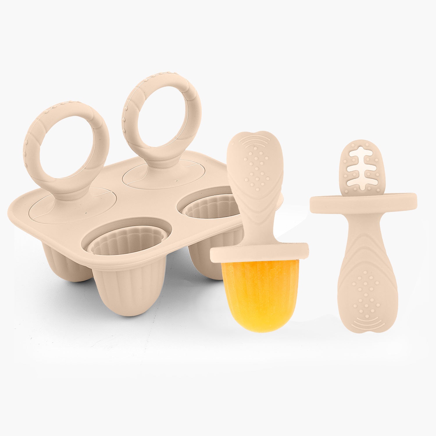 Silicone Baby teething food supplement chewy teething popsicle ice cream popsicle mold