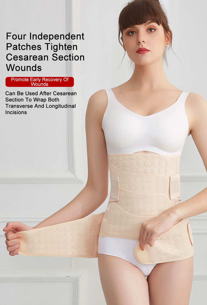 Postpartum Waist Belt Set: 4-Pack Tummy Support & Comfort