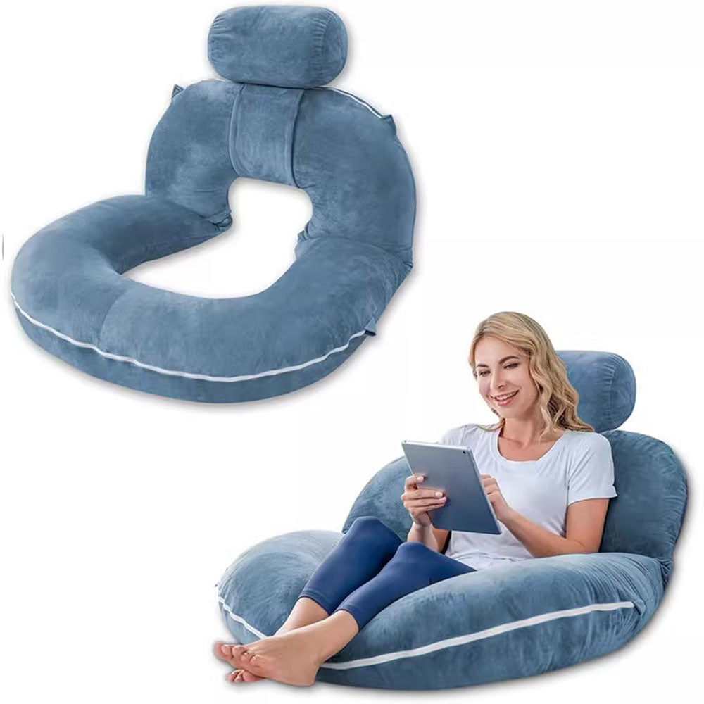 Reading Pillow Back Pillow for Sitting in Bed for Reading U-Shaped pregnancy Nusing Pillow