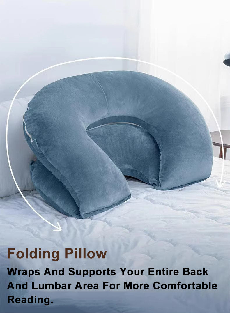 Reading Pillow Back Pillow for Sitting in Bed for Reading U-Shaped pregnancy Nusing Pillow