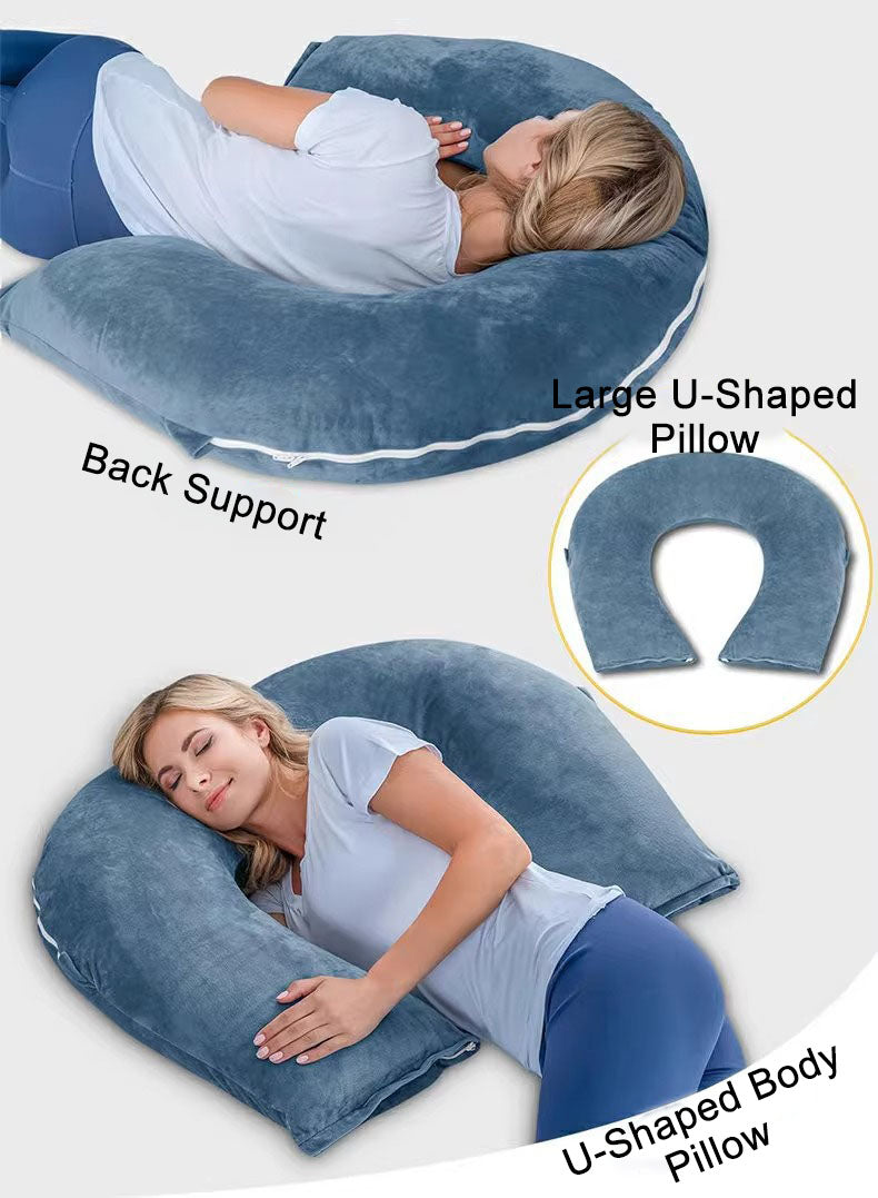 Reading Pillow Back Pillow for Sitting in Bed for Reading U-Shaped pregnancy Nusing Pillow