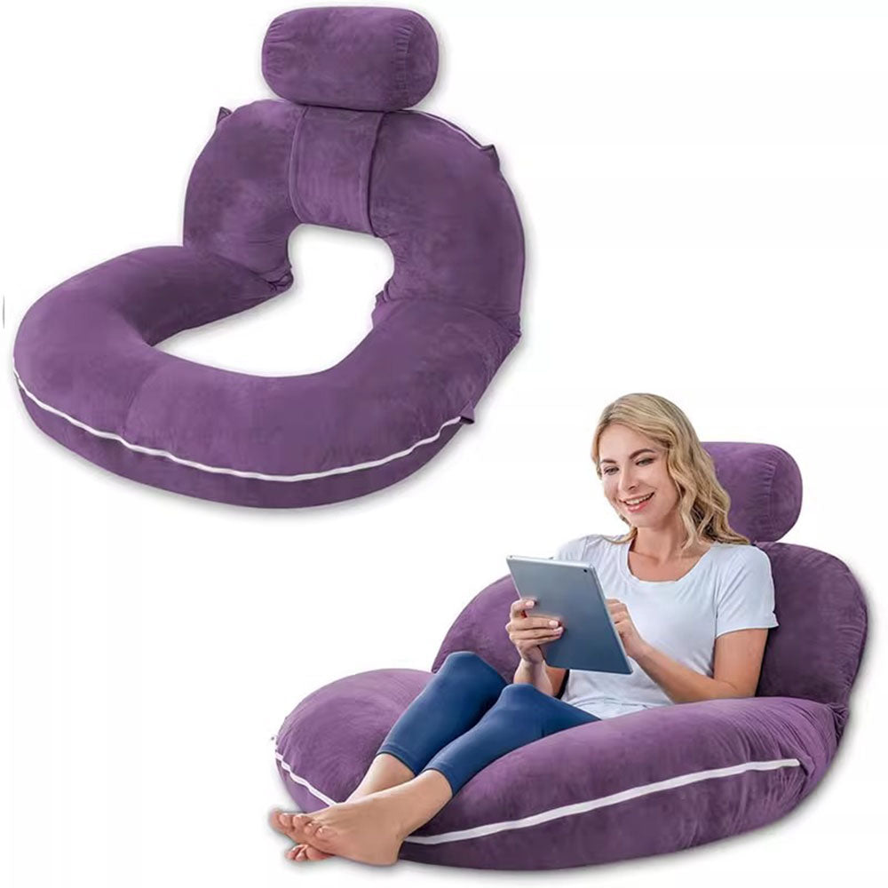 Reading Pillow Back Pillow for Sitting in Bed for Reading U-Shaped pregnancy Nusing Pillow