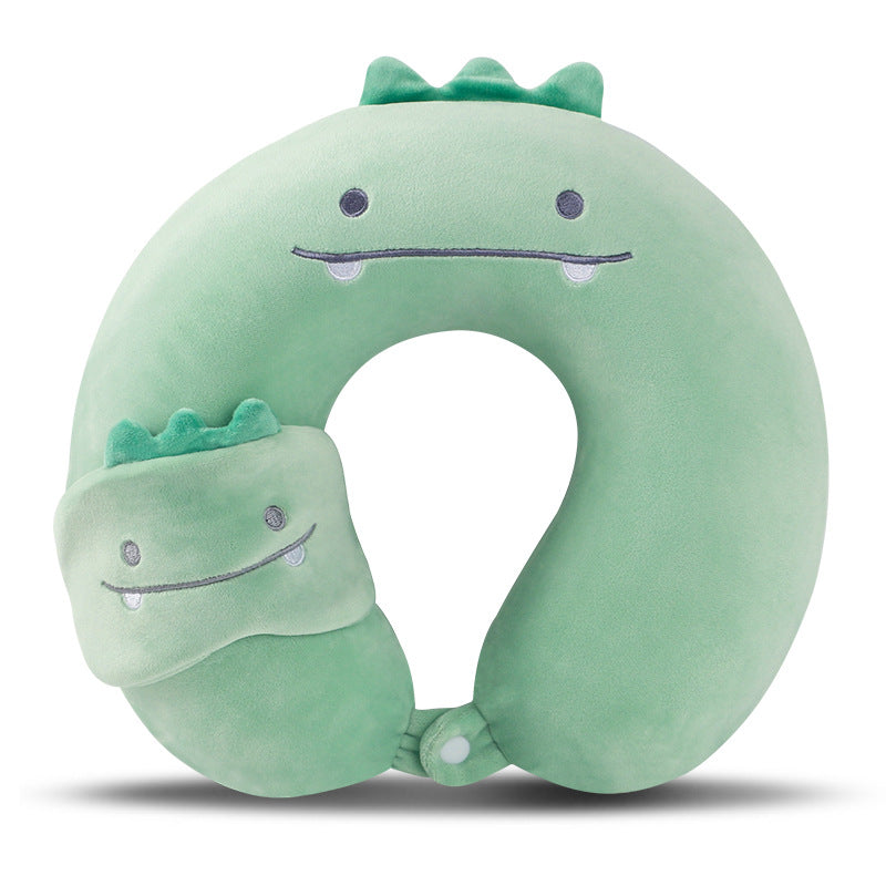 U-shaped pillow eye mask two-in-one memory foam pillow neck protection Office Travel
