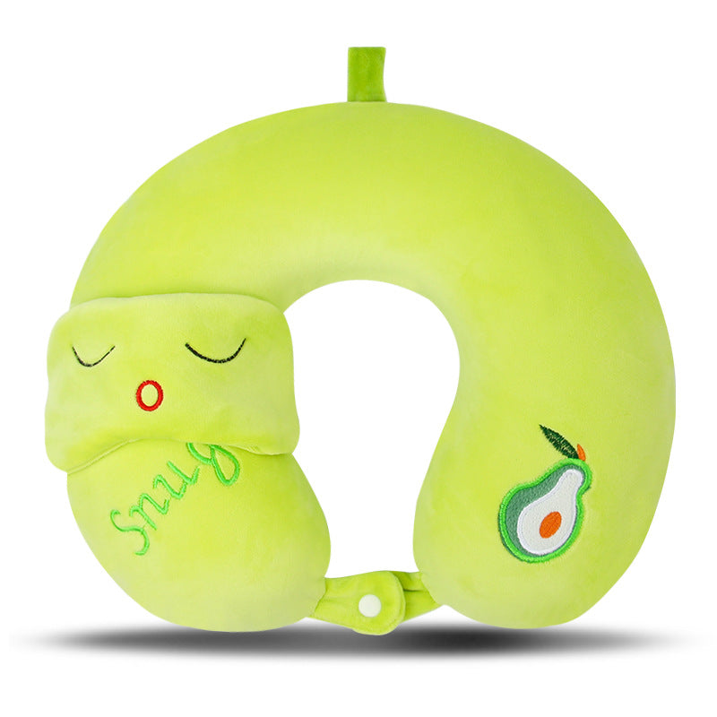 U-shaped pillow eye mask two-in-one memory foam pillow neck protection Office Travel