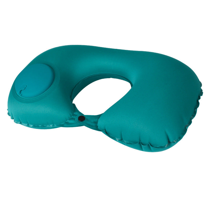 Inflatable U-shaped pillow airplane travel three-piece set nap neck pillow