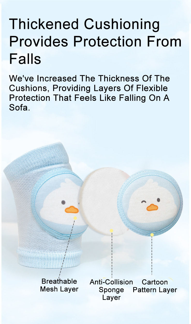 Children's knee pads Protection Thin baby toddler Crawling loose cotton stockings