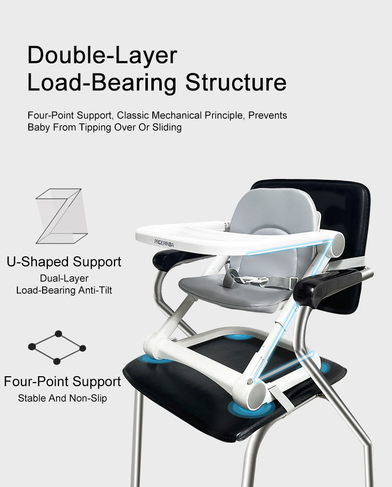 Portable low foldable baby dining table chair for children Travel Outdoor