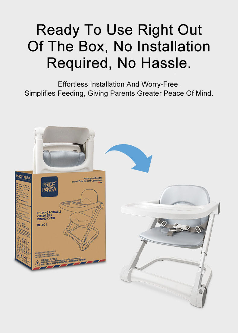 Portable low foldable baby dining table chair for children Travel Outdoor