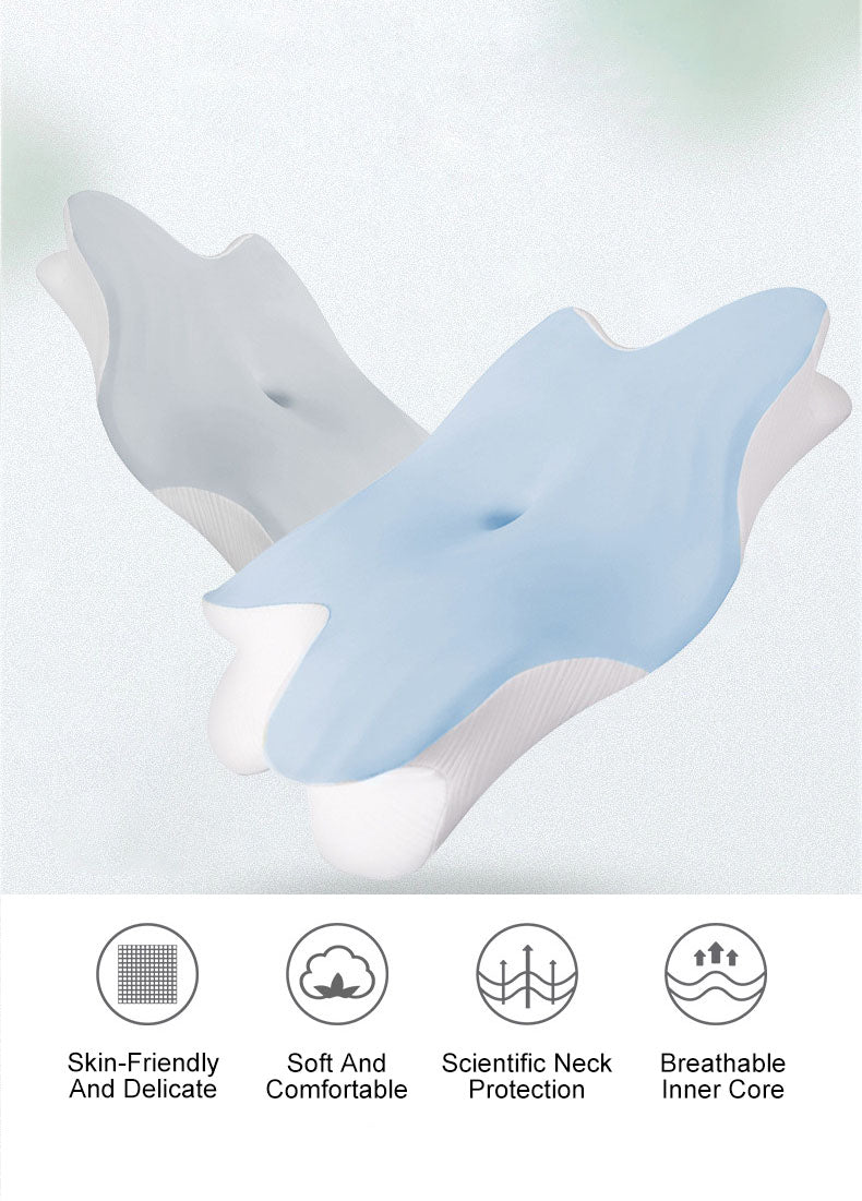 Memory foam pillow slow rebound butterfly pillow cervical protection pillow to help sleep