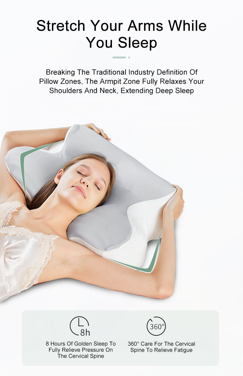 Memory foam pillow slow rebound butterfly pillow cervical protection pillow to help sleep