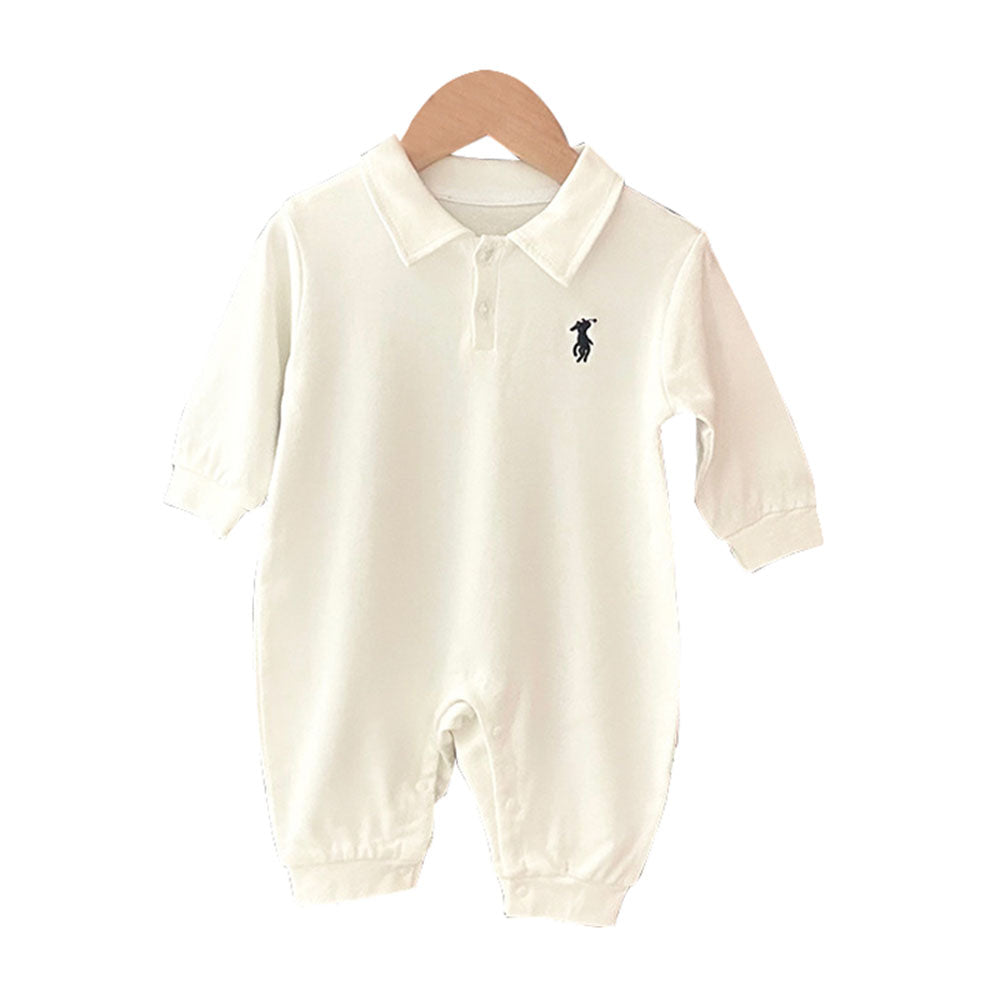 Baby jumpsuit infant and toddler Polo long-sleeved romper Thin