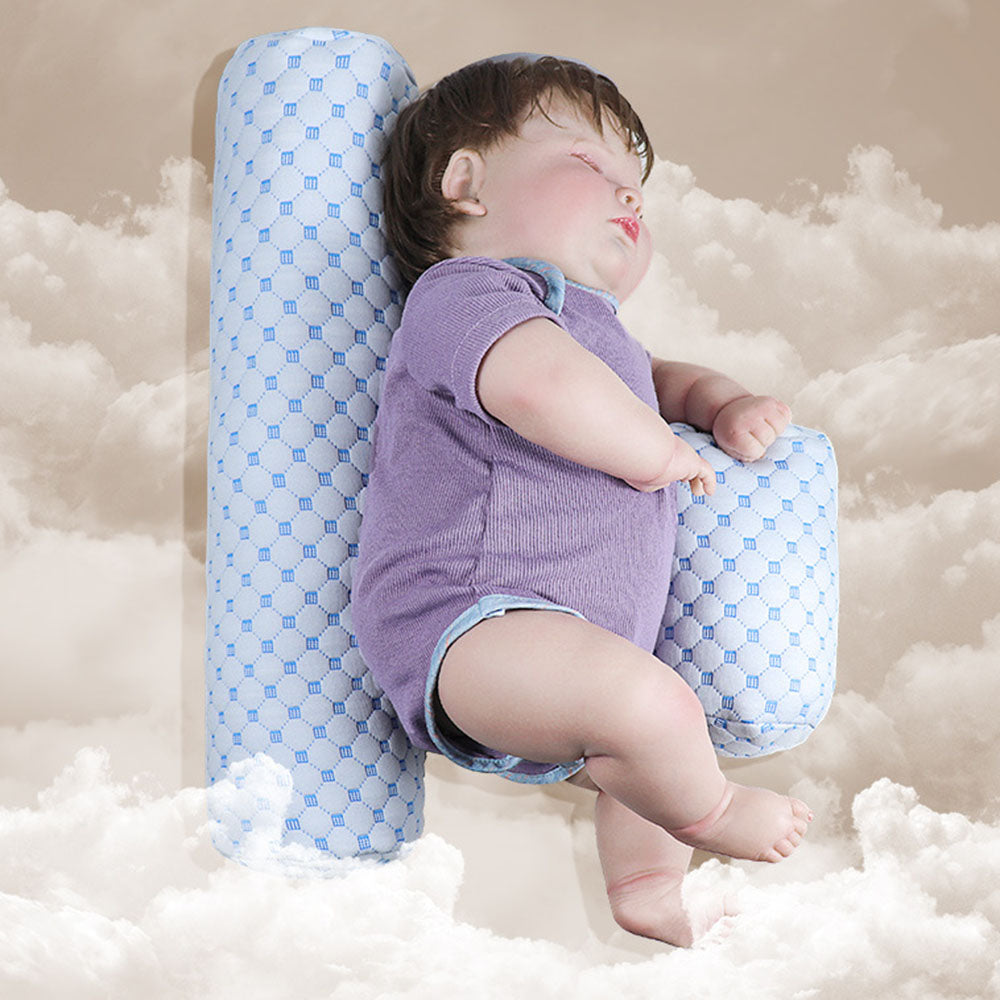 Baby anti-choking pillow for secure sleeping and preventing falls soothing side sleeper