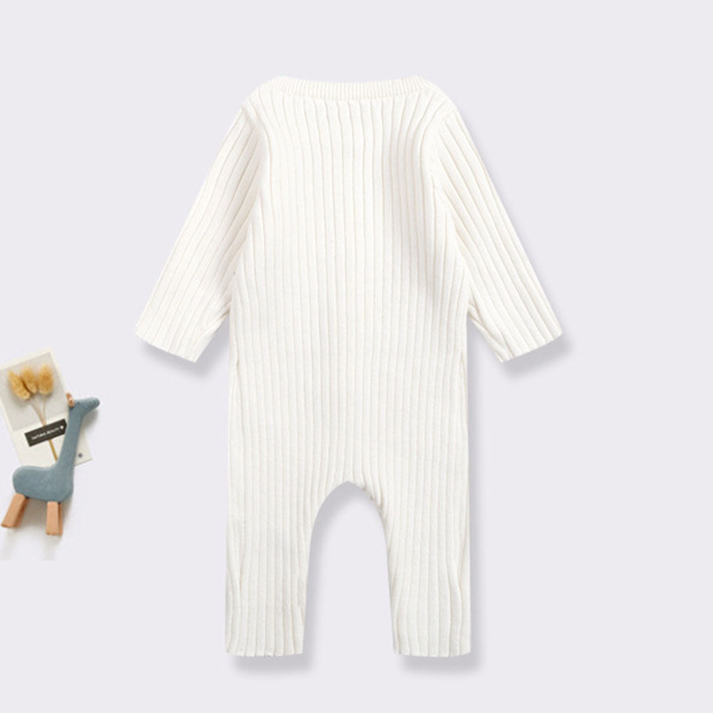 Newborn Baby Knit Sweater Romper Coverall Outfits One-Piece Jumpsuit for Infant Baby