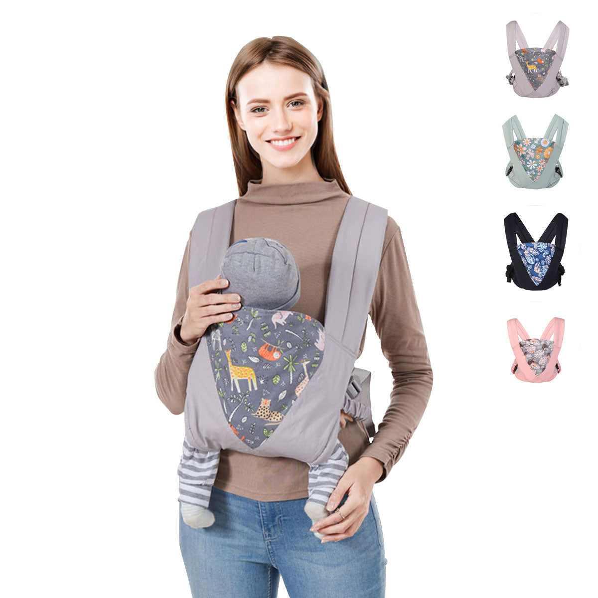 Baby Carrier Ergonomic  Strap Multi-functional Toddler Sling Front Facing Kangaroo Infant Four-claw Breast-feeding color