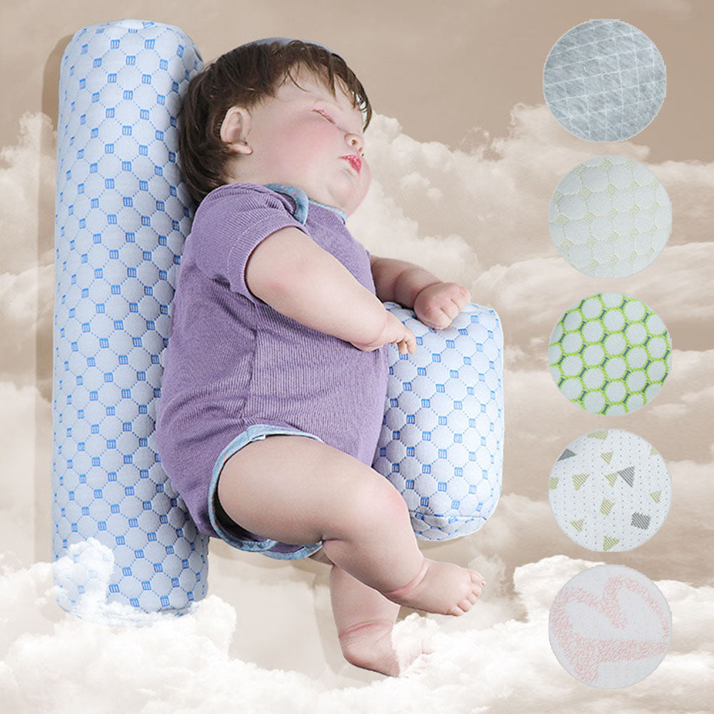 Baby anti-choking pillow for secure sleeping and preventing falls soothing side sleeper