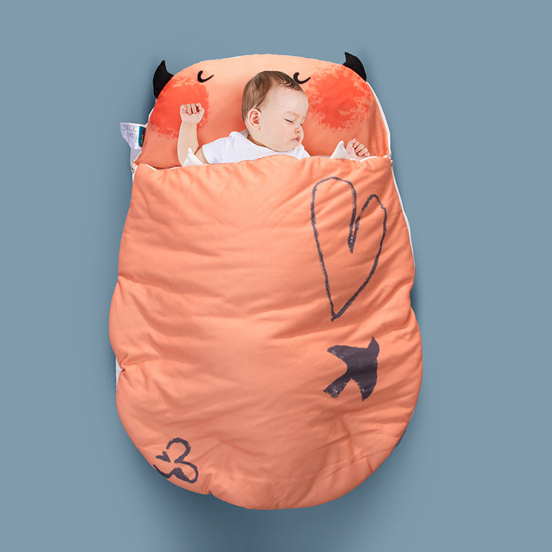 Breathable Anti Kick Safe Nights Cotton Infant Baby Sleeping Bag Sack Blanket