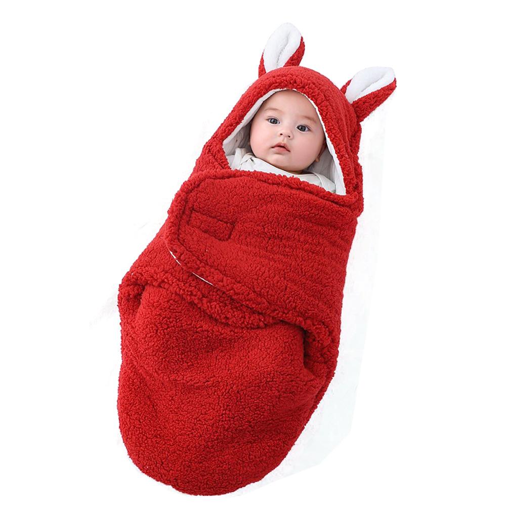 Newborn blanket baby sleeping bag thickened Warm in autumn and winter