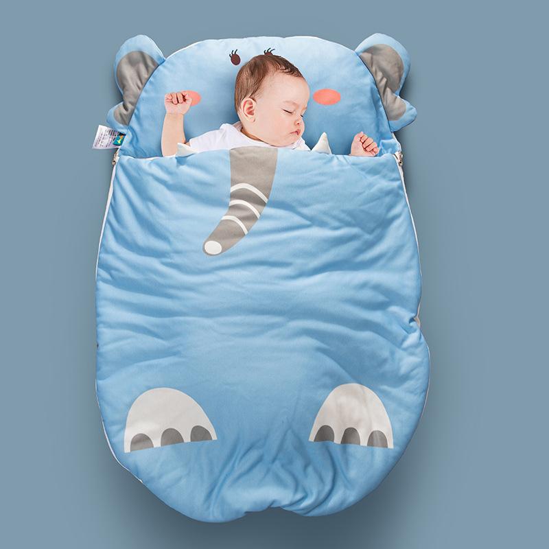 Breathable Anti Kick Safe Nights Cotton Infant Baby Sleeping Bag Sack Blanket