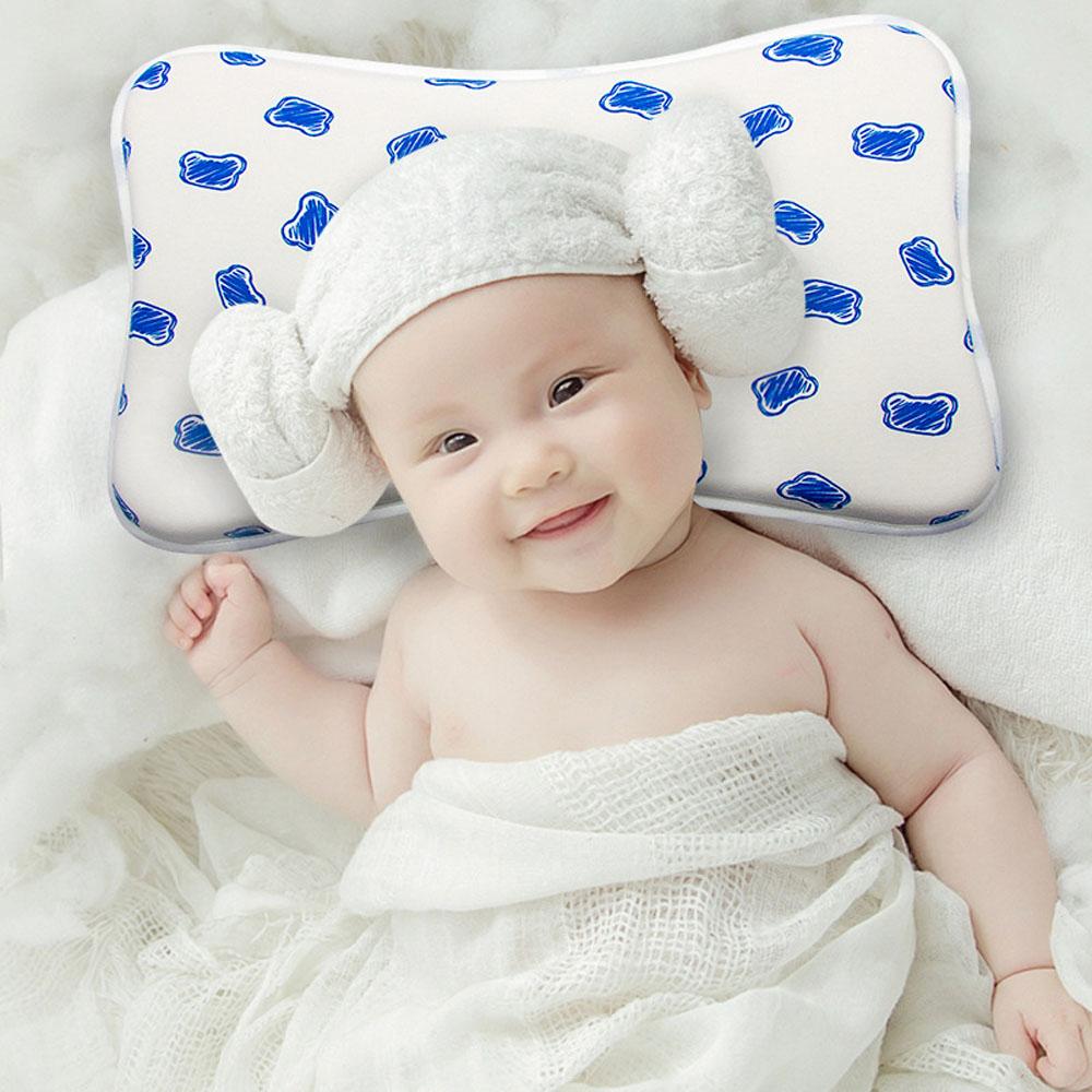 Baby pillow for newborn prevent flat head for Sleeping Soft Memory Foam Infant Comfort