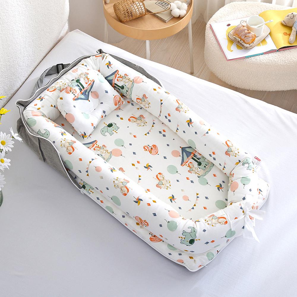 Portable Nursing Bag and Baby Nest Versatile Shoulder Bag Cradle and Travel Bed for Newborns