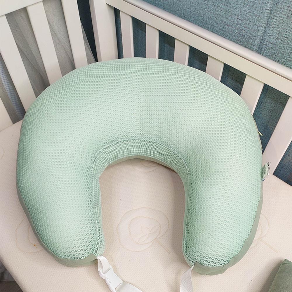 Newborn Nursing angled feeding Pillow Baby Breastfeeding Crib bed Anti Reflux Lounger