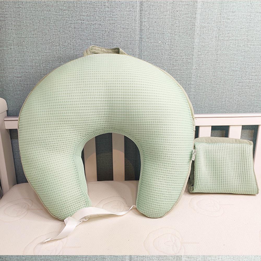 Newborn Nursing angled feeding Pillow Baby Breastfeeding Crib bed Anti Reflux Lounger