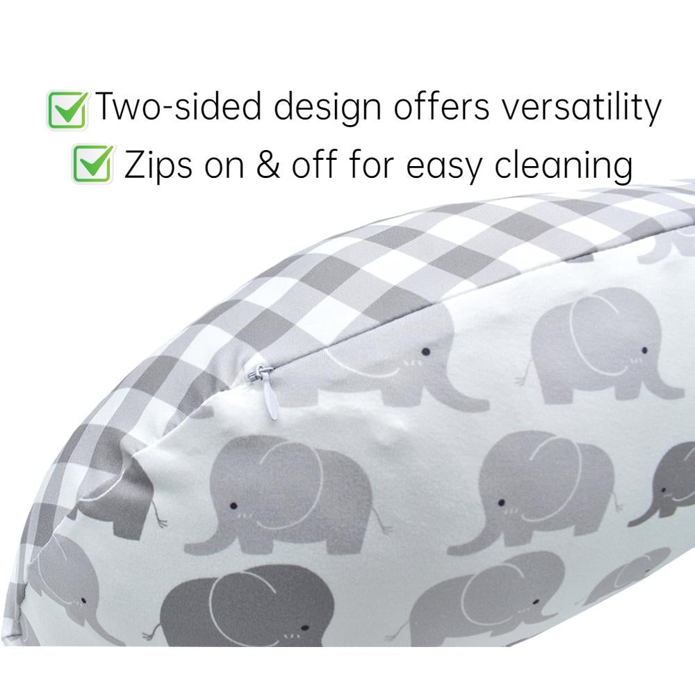 Portable Nursing Pillow Cover Slipcover Stylish and Stretchy Breastfeeding Pillow Cover