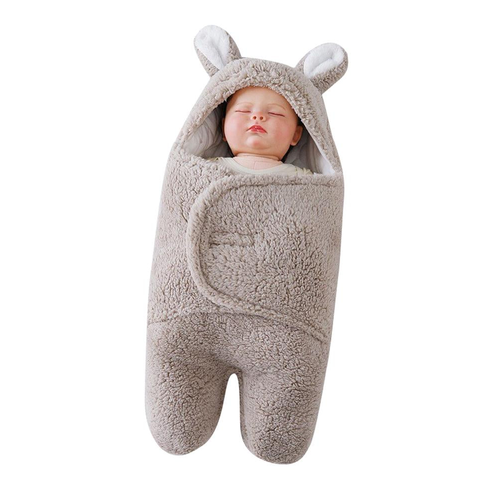 Newborn blanket baby sleeping bag thickened Warm in autumn and winter