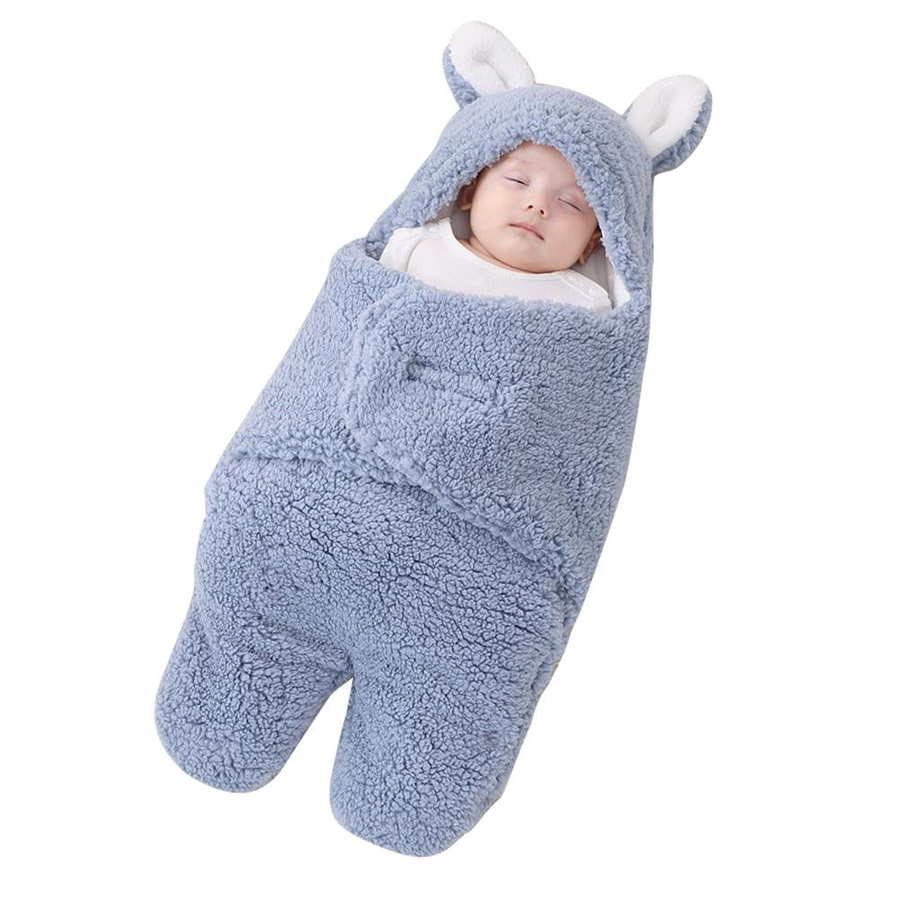 Newborn blanket baby sleeping bag thickened Warm in autumn and winter