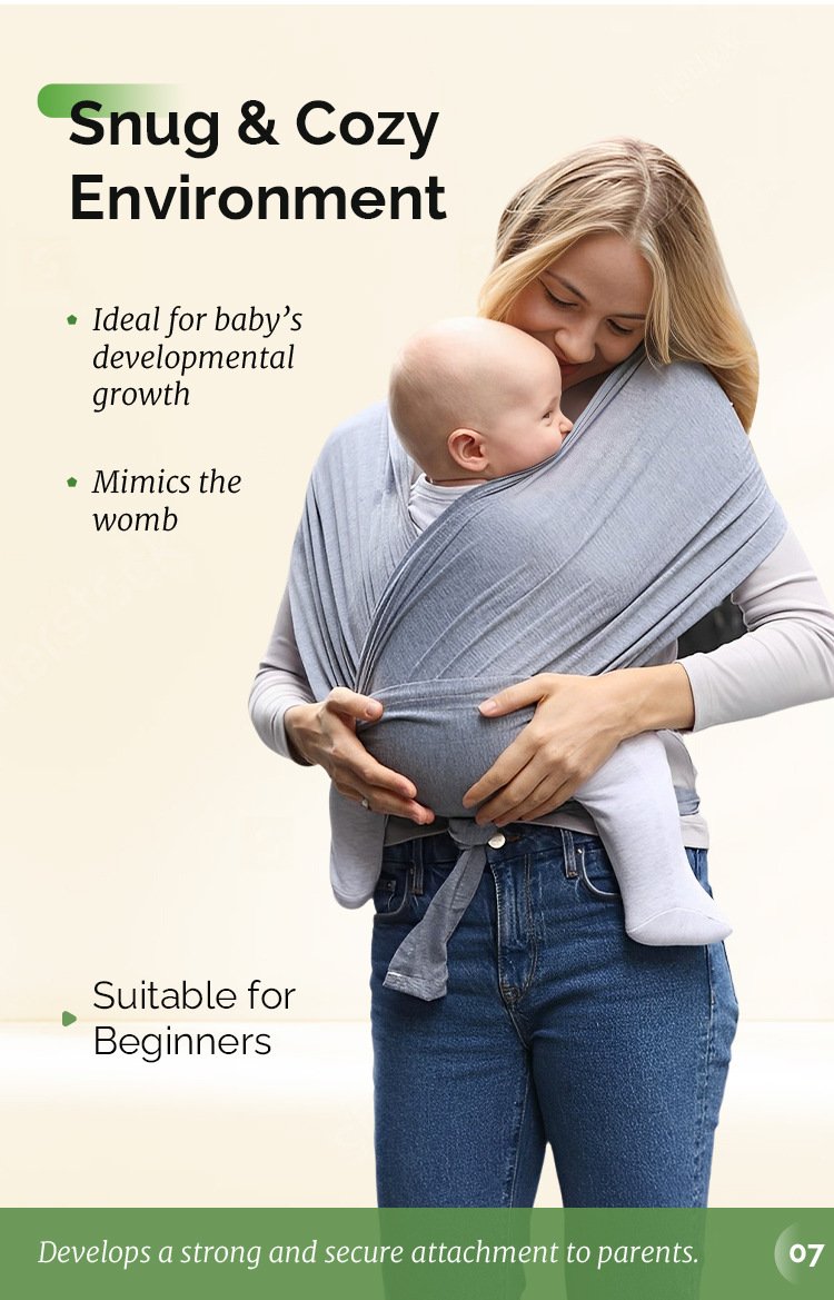 Sears Baby Sling Ergonomic Safe and Comfortable for Newborns