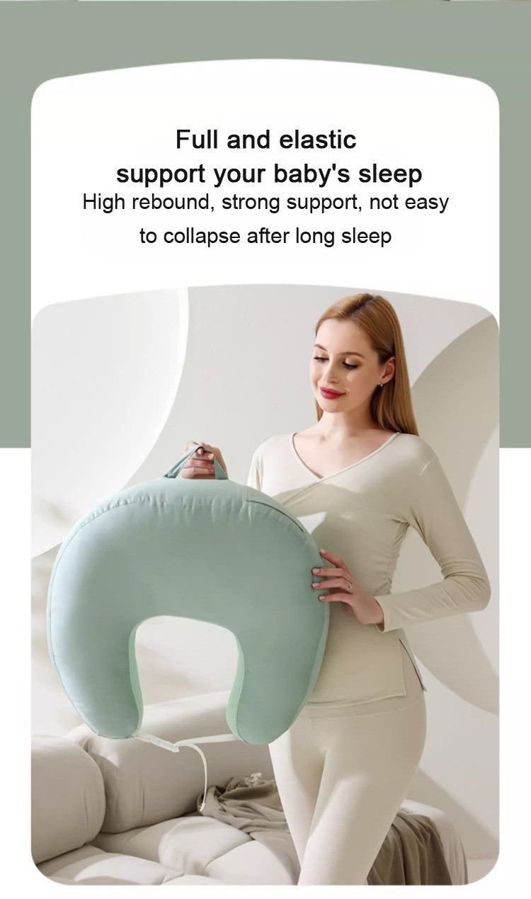 Newborn Nursing angled feeding Pillow Baby Breastfeeding Crib bed Anti Reflux Lounger