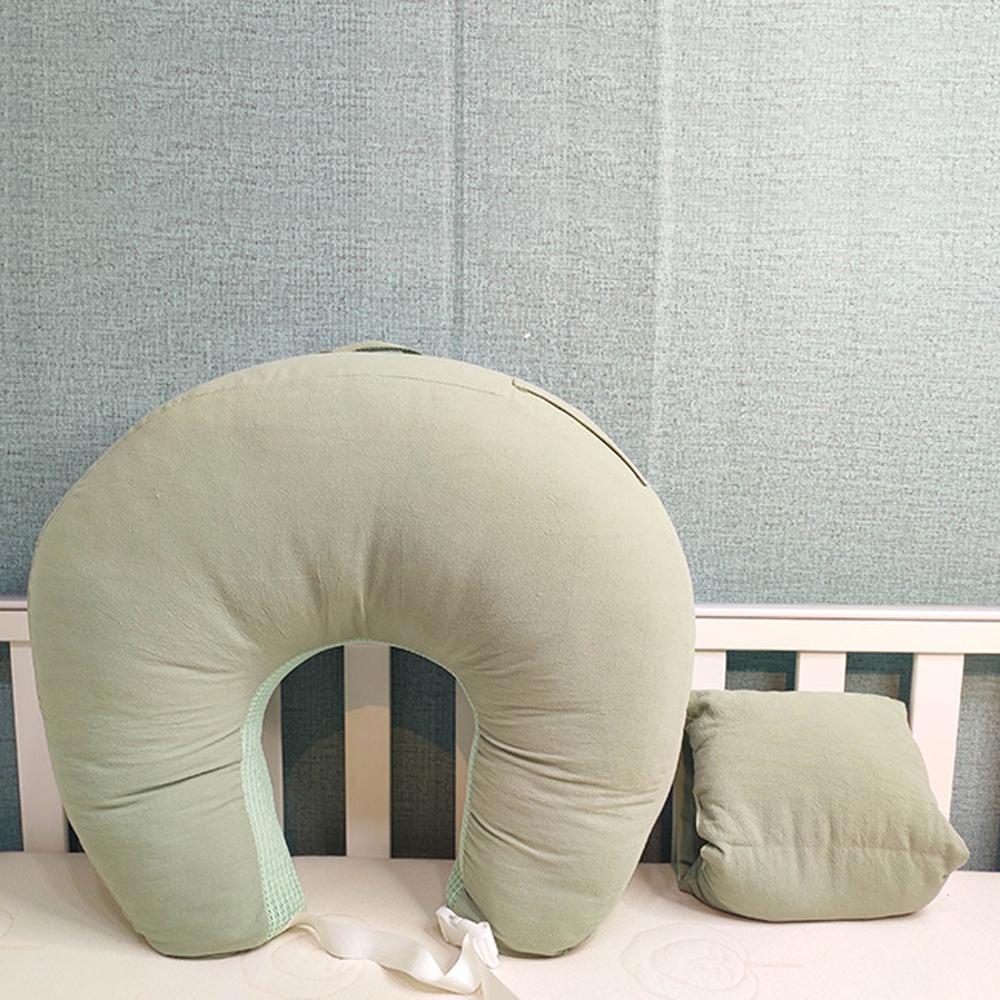 Newborn Nursing angled feeding Pillow Baby Breastfeeding Crib bed Anti Reflux Lounger