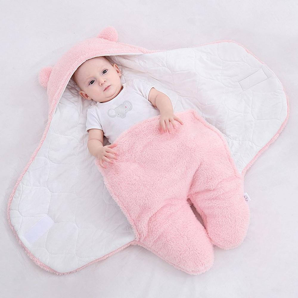 Newborn blanket baby sleeping bag thickened Warm in autumn and winter