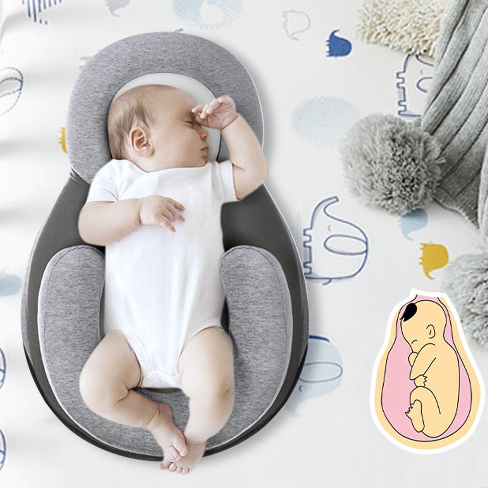 Newborn Baby Anti-Spill Reflux Nursing Pillow Breastfeeding Cushion Bed Crib Lounger