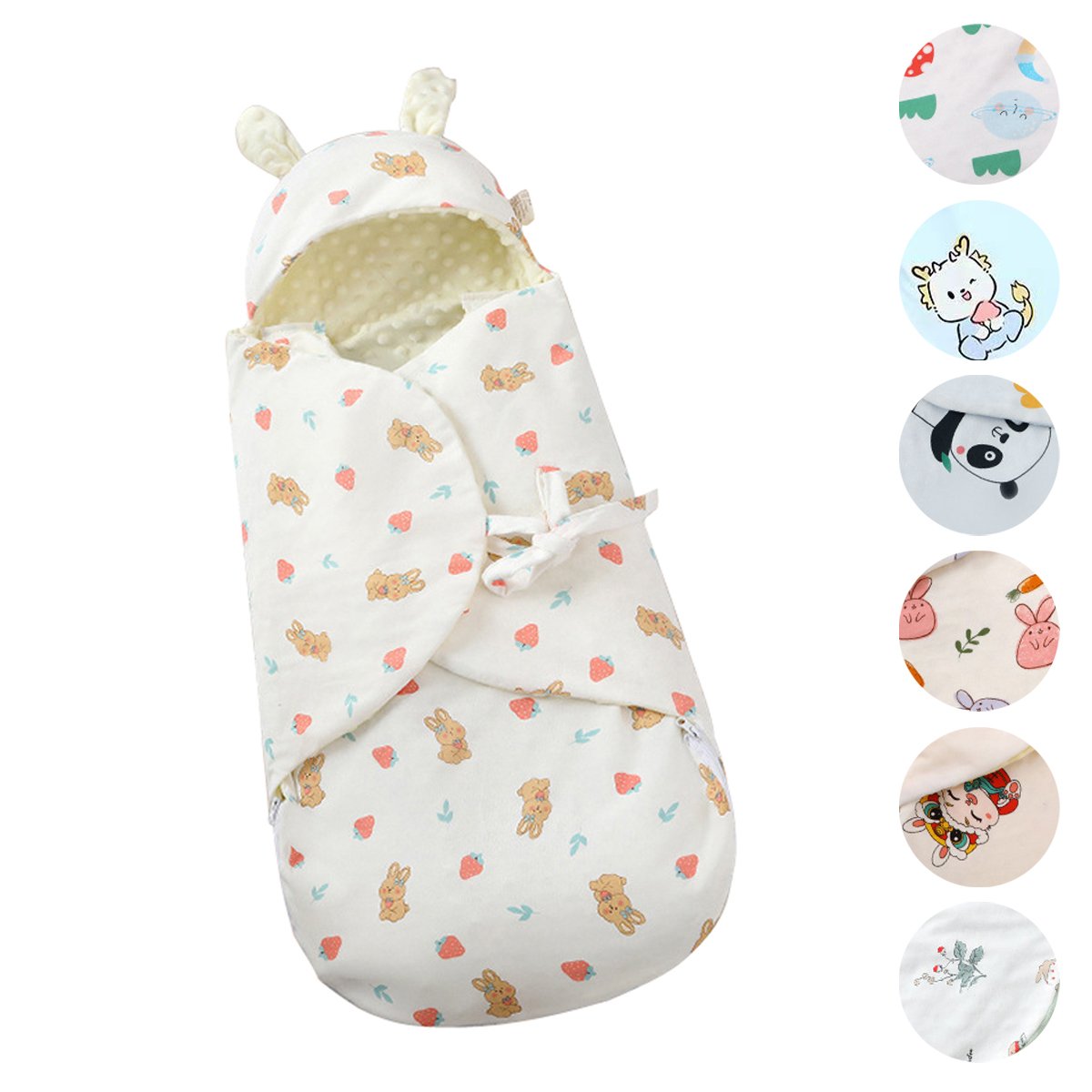 Combed Cotton Newborn Swaddle Sleep Sack bag Anti-Startle for Babies