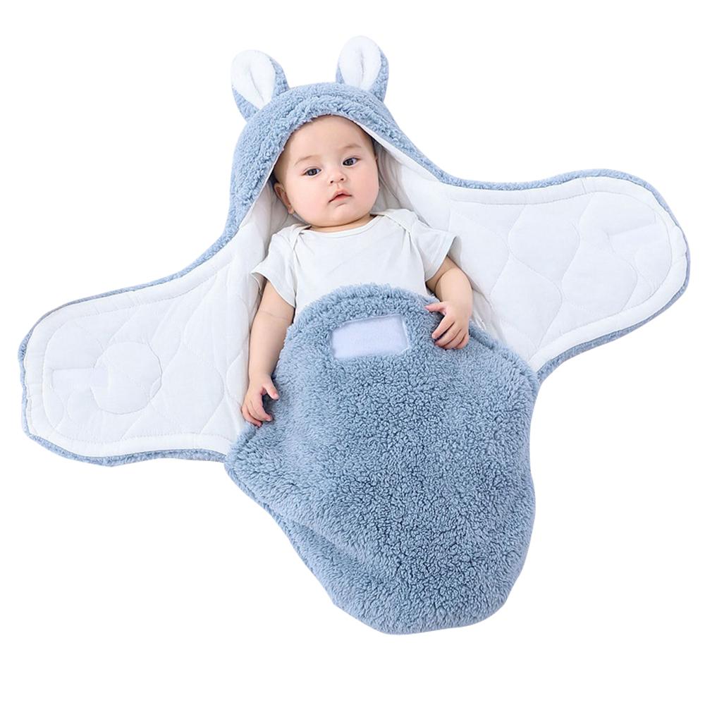 Newborn blanket baby sleeping bag thickened Warm in autumn and winter