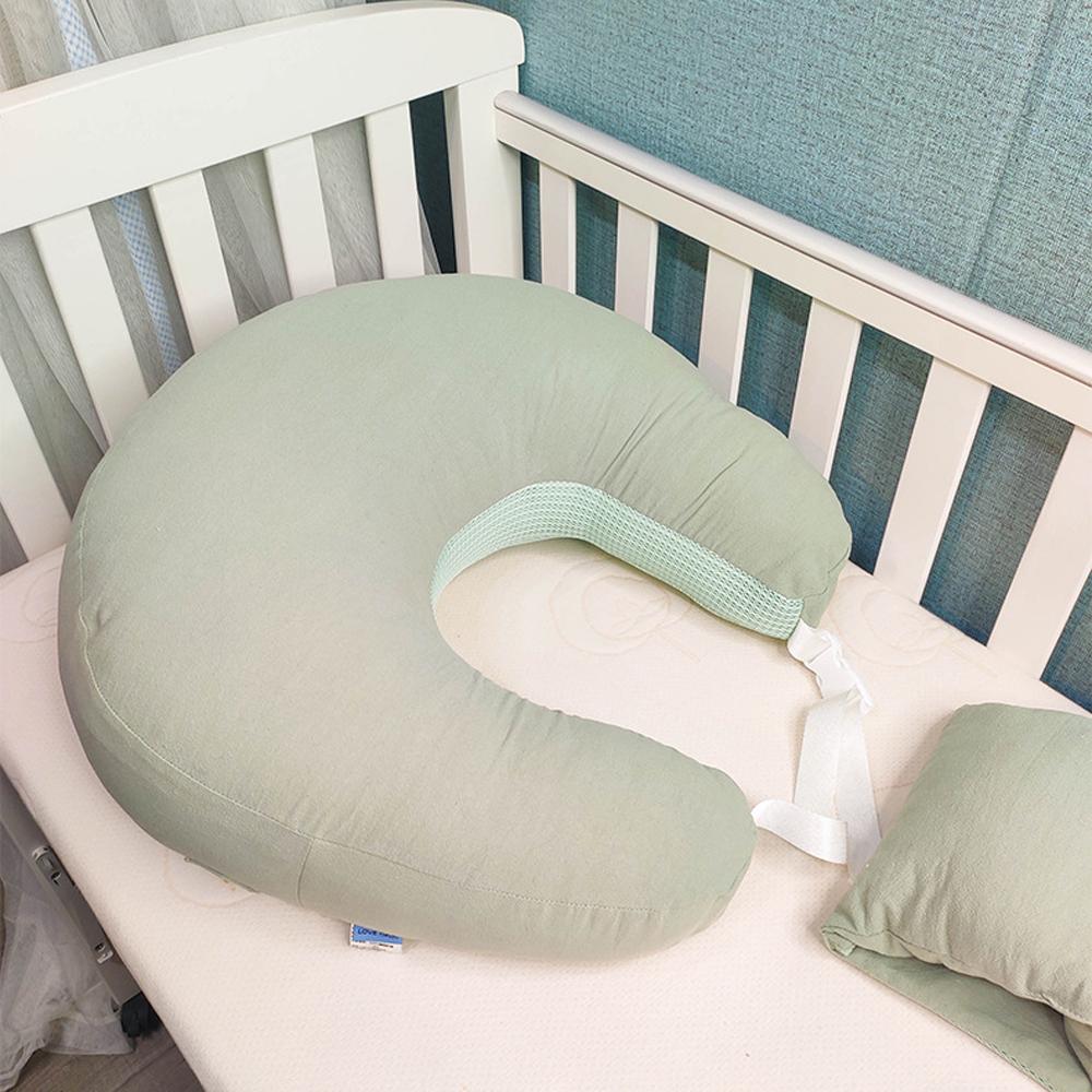 Newborn Nursing angled feeding Pillow Baby Breastfeeding Crib bed Anti Reflux Lounger