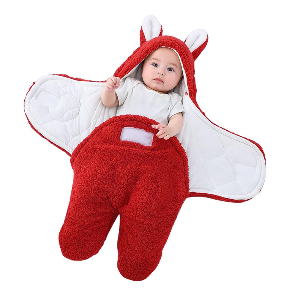 Newborn blanket baby sleeping bag thickened Warm in autumn and winter