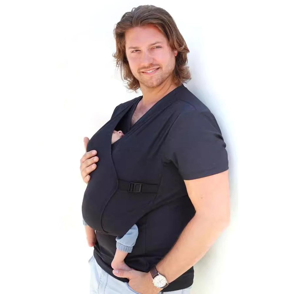 Baby carrier shirt for Mom Dad Kangaro Pouch Baby Carrier