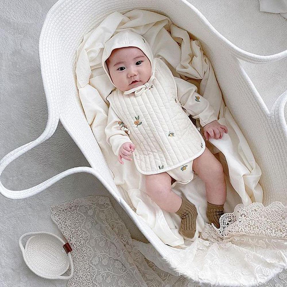 Portable Baby Moses Basket for Carrier Cotton Rope Woven Crib Newborn Sleeping Bed Cradle Bassinet Nursery Decor with Soft Pad & Pillow