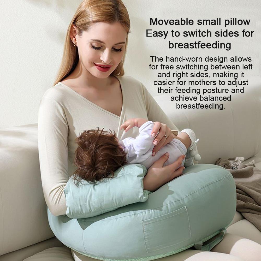 Newborn Nursing angled feeding Pillow Baby Breastfeeding Crib bed Anti Reflux Lounger