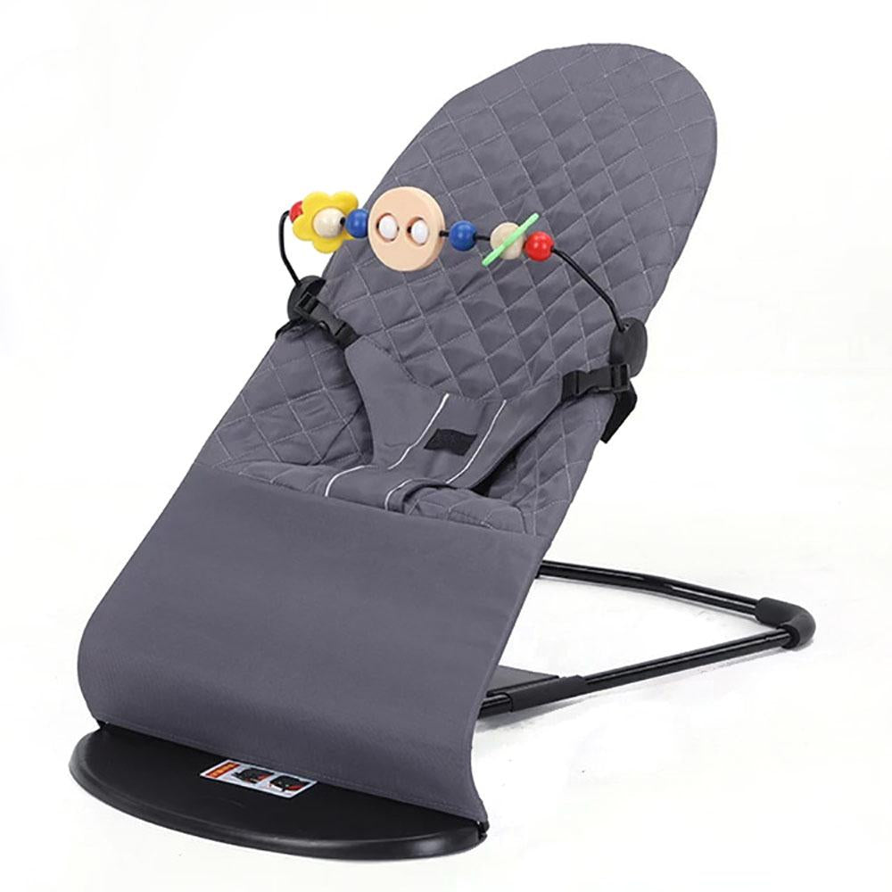 Baby Rocker Bouncer Adjustable Baby Swing Chair with Toy Motion Fabric Music