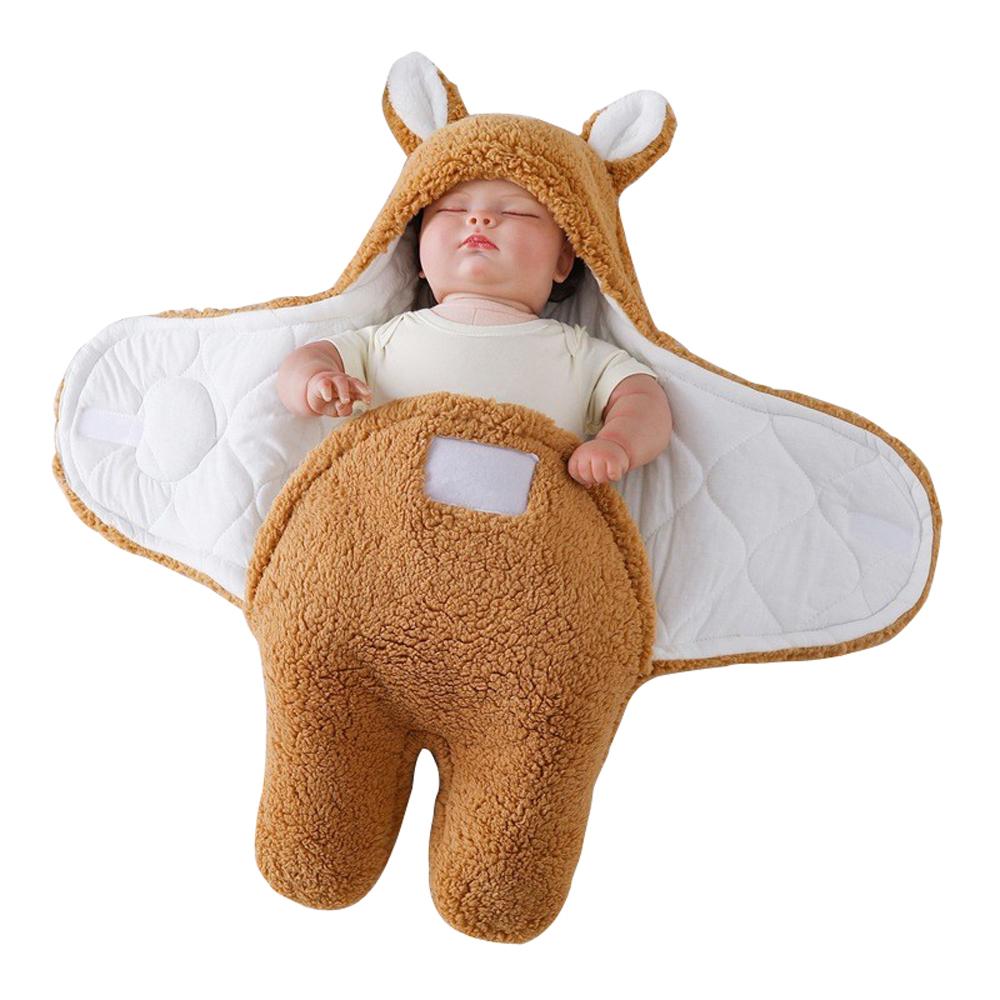 Newborn blanket baby sleeping bag thickened Warm in autumn and winter