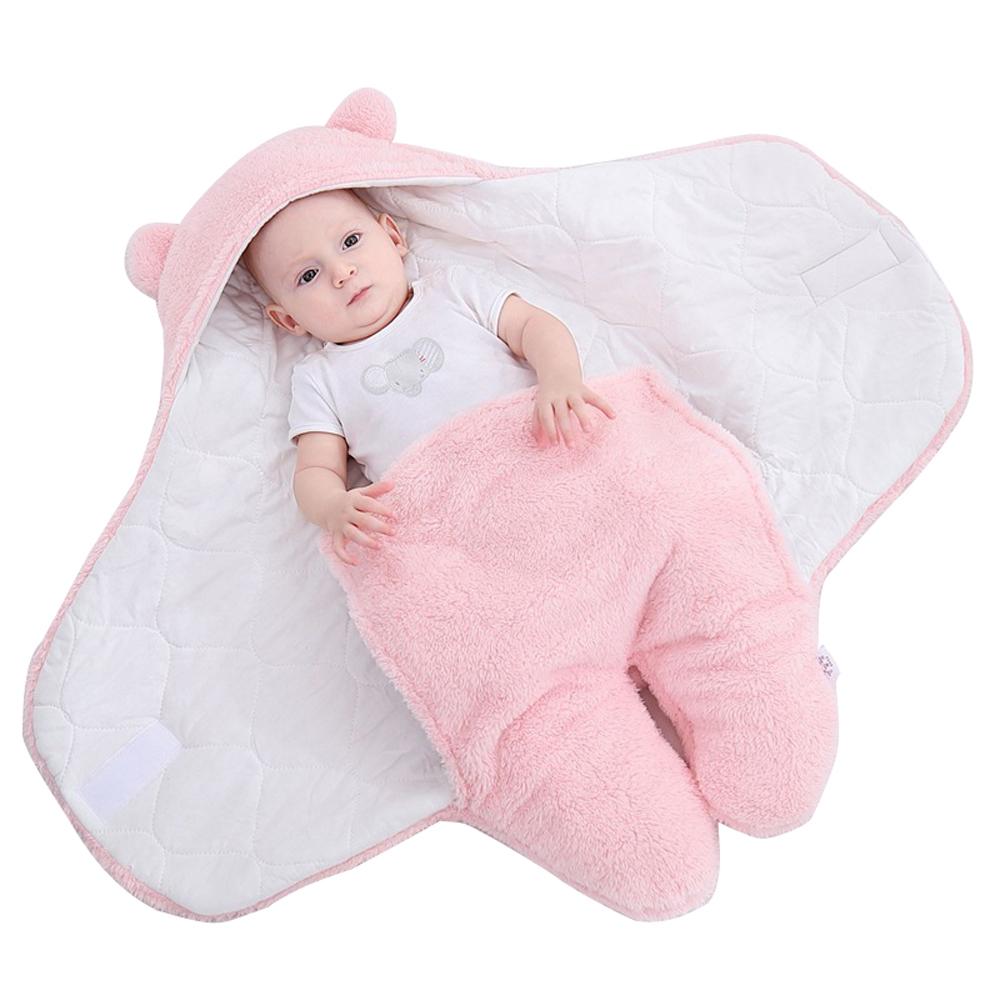 Newborn blanket baby sleeping bag thickened Warm in autumn and winter