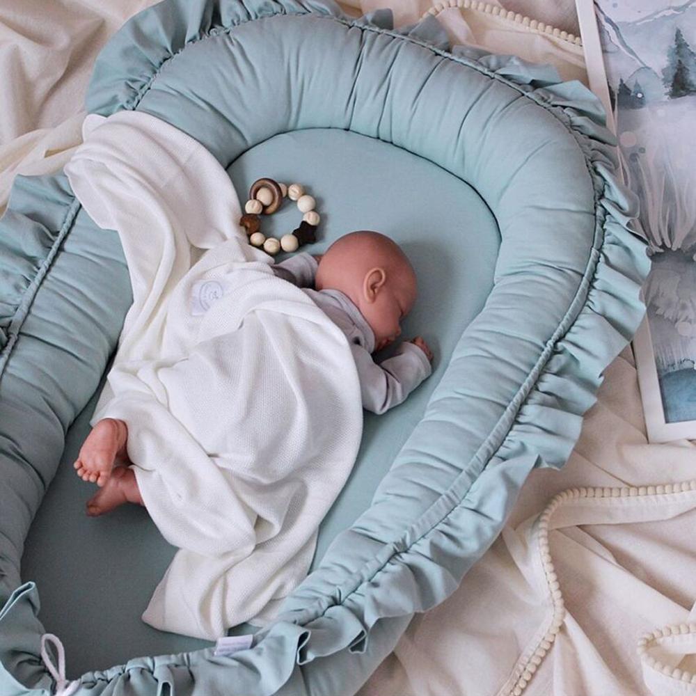 Lace Cotton Baby Lounger Nest The Perfect Portable Newborn Bed